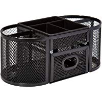 AmazonBasics - Organizador de escritorio, de malla, negro