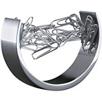 Wedo BOW - Dispensador de clips, plateado
