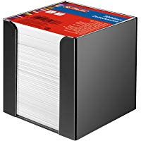 Herlitz Sheet Cube Note Box - Portatacos de escritorio, negro
