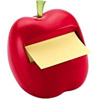 Post-It APL-330 - Dispensador de notas, dise&ntilde;o Manzana, color rojo