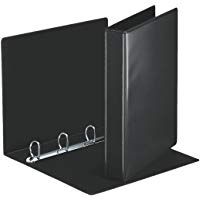 Esselte Group 49700 Essentials - Archivador para presentaci&oacute;n (con anillas personalizable, A4, capacidad para 140 hojas, cart&oacute;n recubierto de polipropileno, anillas 30 mm), color negro