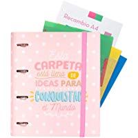 Grupo Erik Editores Carouge - Carpeblock con 4 anillas, 32 x 27.5 cm