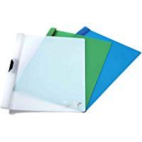 Rapesco Documentos - Portadocumentos A4 con clip fabricado en materiales reciclados, colores surtidos, 10 unidades