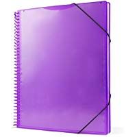 Pryse 4240026 - Carpeta espiral con 20 fundas, A4, color lila