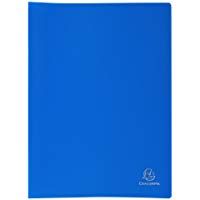 Exacompta 8582E - Carpeta de 80 fundas PVC, A4, color azul