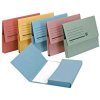 5 star Document Wallet - Paquete de 50 carpetas A4, multicolor