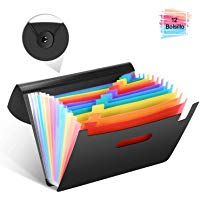 LOETAD Clasificadores Carpetas de Acorde&oacute;n Carpeta Archivadora Extensible Port&aacute;til Organizador Documentos para A4 con 12 Compartimientos Gran Capacidad