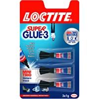 Loctite Super Glue-3 Minitrio, adhesivo universal instant&aacute;neo, 3 x 1 gr