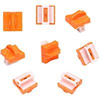 flintronic&reg; 8pcs Cuchillas de Repuesto para Cortador de Papel con Dise&ntilde;o de Seguridad Autom&aacute;tico para Recortador de Papel A4, Naranja