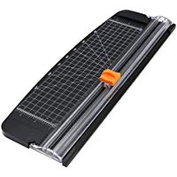 flintronic&reg; Cortadora de Papel A4, Guillotina de Papel con Autom&aacute;tico de Seguridad Salvaguardar, Corte de Rejilla y &Aacute;ngulo, para Cup&oacute;n Craft Etiqueta de Papel o Foto(Negro, 38cm)