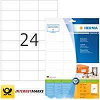 Herma 8644_ A4, 70 x 37 mm - Pack de 240 etiquetas, A4, 70 x 37 mm, color blanco