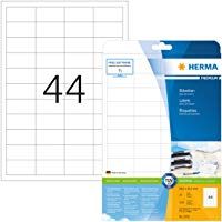 Herma 5051_ A4, 48,3 x 25,4 mm - Pack de 1100 etiquetas, A4, 48.3 x 25.4 mm, color blanco