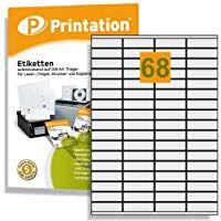 Universal etiquetas 52,5&nbsp;x 16,9&nbsp;mm&nbsp;&ndash;&nbsp;6800&nbsp;en blanco Minilabel&nbsp;&ndash;&nbsp;Etiquetas adhesivas Color Blanco 100&nbsp;DIN A4&nbsp;arco &agrave; 4&nbsp;x 17&nbsp;52&nbsp;x 16&nbsp;Labels adhesivo permanente