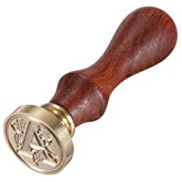 Westeng sellado de cera de sellado de madera de Vintage para Post Decorativo Sello de sellado de inicial de pintura cl&aacute;sica alfabeto