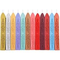Binnan 12 Pcs Barras de Cera con Mecha Sellado de Cera de Lacre para Sello de Cera