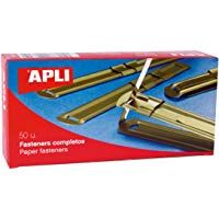 APLI 11831 - F&aacute;steners met&aacute;licos dorados 90 x 12 mm 50 u.