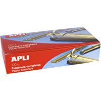 APLI 11832 - F&aacute;steners met&aacute;licos dorados 90 x 12 mm 100 u.