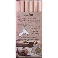 7 Mm de cire &agrave; cacheter flexible pour pistolet &agrave; cire champagne perl.-lot de 6