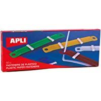 APLI 14909 - F&aacute;steners de pl&aacute;stico colores surtidos 90 x 12 mm 50 u.