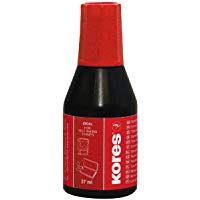 Kores - Tinta para sellos sin aceite (27 ml, 10 unidades), color rojo