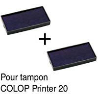 2&nbsp;cinta de tinta recarga para sello Colop Printer 20&nbsp;38&nbsp;x 14&nbsp;mm&nbsp;&ndash;&nbsp;negro