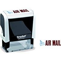 OfficeCentre Air Mail - Sello de oficina, blanco y negro