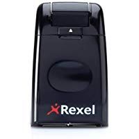 Rexel 2111007 - Protector de datos confidenciales con cubierta retr&aacute;ctil, incluye tinta, color negro
