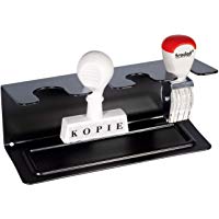 Wedo 0640401 - Soporte para 4 sellos, recto, negro