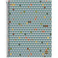 Miquelrius - Cuaderno Ecotriangles A5, 120 hojas (franjas de 4 colores), papel reciclado, cuadr&iacute;cula 5 mm, Tapa de cart&oacute;n reciclado