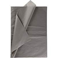 Papel de seda, hoja 50x70 cm, 14 gr, gris, 25hoja