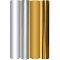Spellbinders GLF-011 4 Rollo de l&aacute;mina met&aacute;lica de color dorado y plateado, varios colores