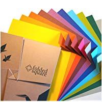 Folded Square Origami &ndash; Conjunto de Regalo de Papel para Papiroflexia, 100 Hojas, 15cm Cuadrado, Colecci&oacute;n de Colores Complementarios