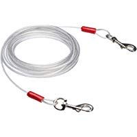 Amazon Basics 2590, Cable para Atar Perros (Hasta 40&nbsp;kg, 7,62&nbsp;m), Blanco