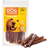 Palos para Perros 6 Pulgadas 100% Naturales Carne de Res de Cuero Crudo de Toro Bocadillo, 10 Piezas