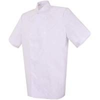 MISEMIYA Chaquetas Bar Restaurante Ropa Cocinero con Mangas Cortas Camisa de utilidades de Trabajo Hombre