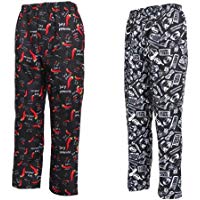Almencla 2X Pantalones de Cocinero Holgado Cintura El&aacute;stica Casual Uniforme de Camarero Panadero Ropas de Trabajo Unisex