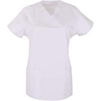 MISEMIYA - Casaca Sanitarios Mujer Mangas Cortas Uniforme Laboral CLINICA Est&eacute;tica Limpieza Veterinaria SANIDAD Dentista HOSTELER&Iacute;A Ref.707
