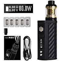 VOVCIG Cigarrillo Electronico Starter Set H80 E-Cig Vapor E Cig Mod Kit 80W Box Mod Starter, Recargable 2300mah Box Mod+ 2,0 ml / 0,3 ohm Top Refill Vaporizador - Sin nicotina