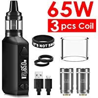 Vaper Cigarrillos Electronicos 65W 3pcs 0.3ohm/0.6ohm Resistencia Top Refill Vaporizador 2000mah Built-in Bater&iacute;a Cigarros Electronicos AOKEY E Cigarette Sin Nicotina, No E Liquid -AOKEY GT65
