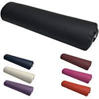 H-ROOT Coj&iacute;n Semicil&iacute;ndrico para Camilla de Masaje Semi Rodillo Rulo Almohada para Mesa de Masaje (Semi-Circular, Negro)