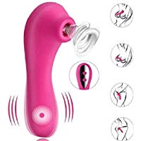 STLOVE Succi&oacute;n Fuerte & Vibrador para Mujer Seguridad de Los Senos | 10 Niveles de Fuerza + 20 Modes de Pulsos S&oacute;nicos Vibraciones + USB Carga + Impermeable | Masajeador Mujer o Pareja - Rosa