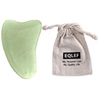 EQLEF&reg; Jade Gua Sha Raspado Masaje herramienta hecha a mano Jade Junta Guasha, Herramientas para el Tratamiento Point Graston SPA Acupuntura Terapia de disparo en la cara Brazo Pie Cuadrado aguda
