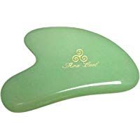 Jade Stone Massage Tool, 2 Point Design, for Anti-wrinkles, Anti-aging Gua Sha Massage, Skin Detox and Rejuvenation & Beauty