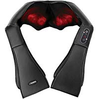 Naipo Masajeador de Cuello y Hombros B&aacute;sico Shiatsu Masajeador Cervical con 3D Rotaci&oacute;n y Funci&oacute;n de Calor para Relajaci&oacute;n de Fatiga en Casa, Oficina o Coche 2 A&ntilde;os Garant&iacute;a