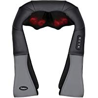 Naipo Masajeador de Cuello y Hombros Cl&aacute;sico Shiatsu Masajeador Cervical con Intensidad Regulable y Funci&oacute;n de Calor para Aliviar Tensi&oacute;n y Dolores Musculares en Casa