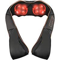 Masajeador de Espalda y Cervical Shiatsu Masajeador Cuello con Calor, Coj&iacute;n de Masaje con 3D Amasamiento Profundo Rotaci&oacute;n para Relajaci&oacute;n de Fatiga en la Lumbares y Piernas - Casa Oficina Coche Uso