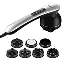 Ikeepi Electrico Masajeador Infrarrojo Port&aacute;ti masajeador celulitis,intensidad graduable,8 cabezales distintos