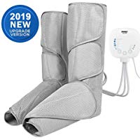 Ikeepi Masajeador de piernas con compression por aire, active la circulaci&oacute;n, aparato para pies y pantorrillas, 6 mdoos de masajes, 3 niveles de intensidad