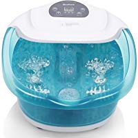MaxKare Masajeador spa para pies/ba&ntilde;o con burbujas y calor para su relajaci&oacute;n y rejuvenecimiento (Lago verde)