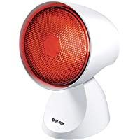 Beurer IL21 - L&aacute;mpara por infrarrojos compacta, 150 W, 5 niveles inclinaci&oacute;n, alivio para dolores musculares, cervicales, mejora la circulaci&oacute;n sangu&iacute;nea, color blanco